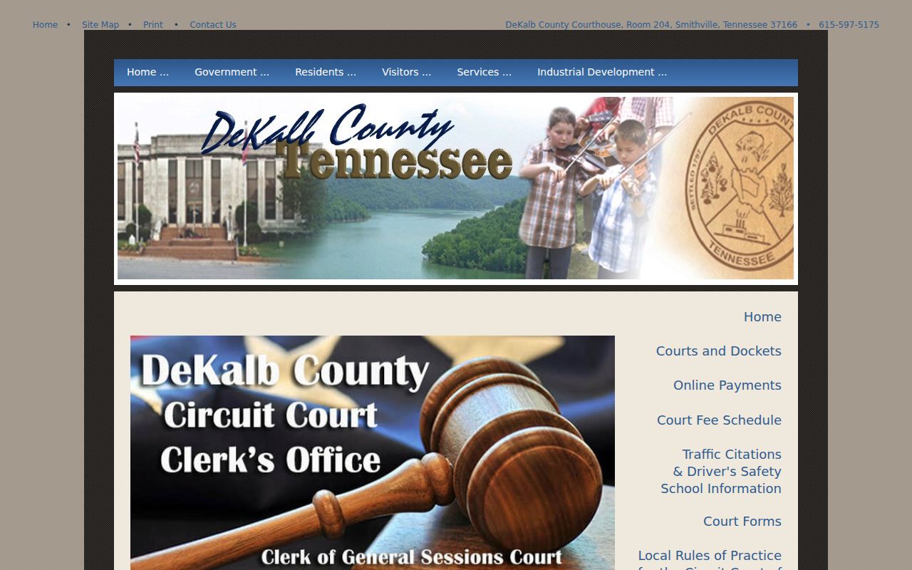 DeKalb County traffic warrant records county fee schedule reference