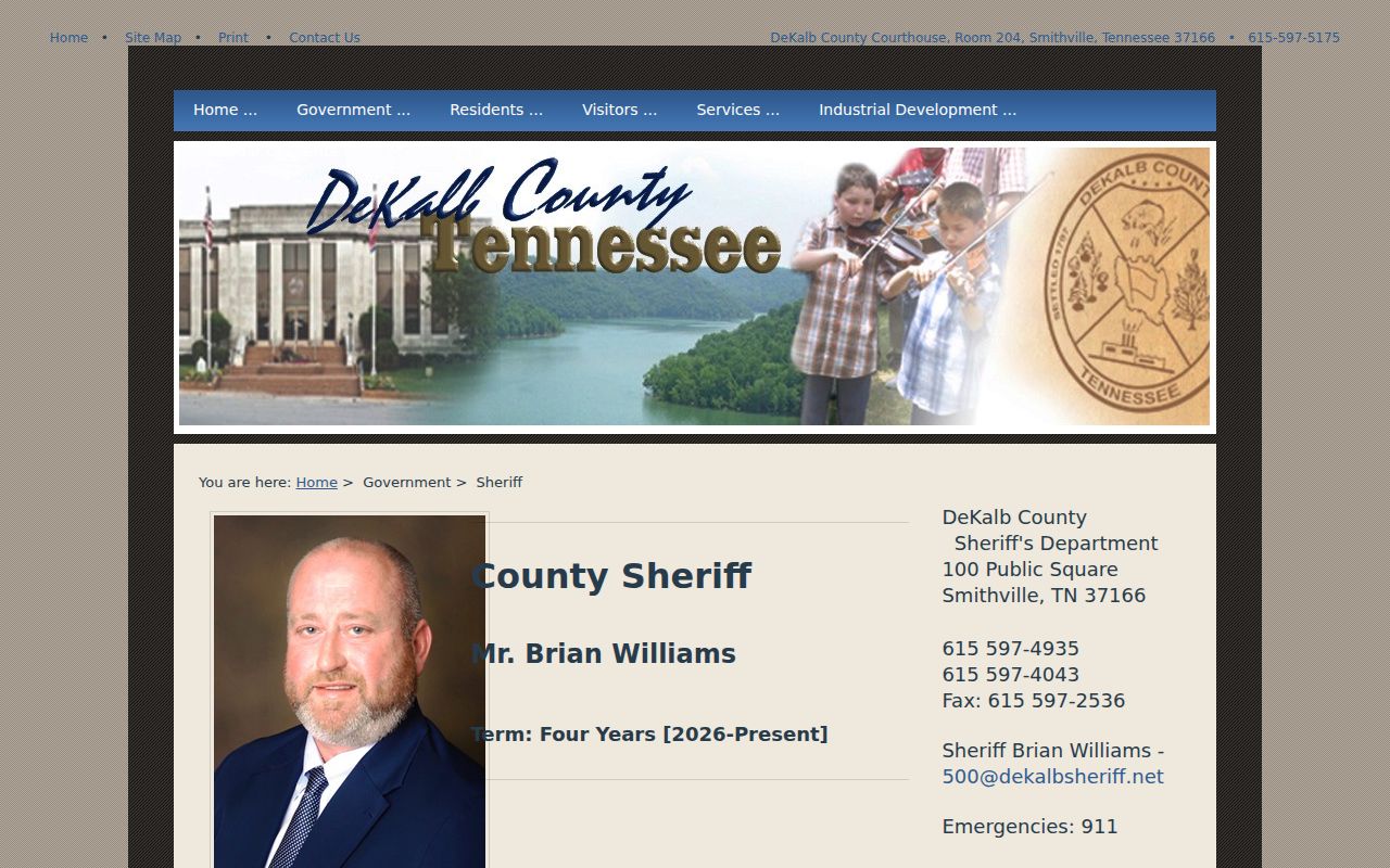 DeKalb County active warrant Sheriff contact page