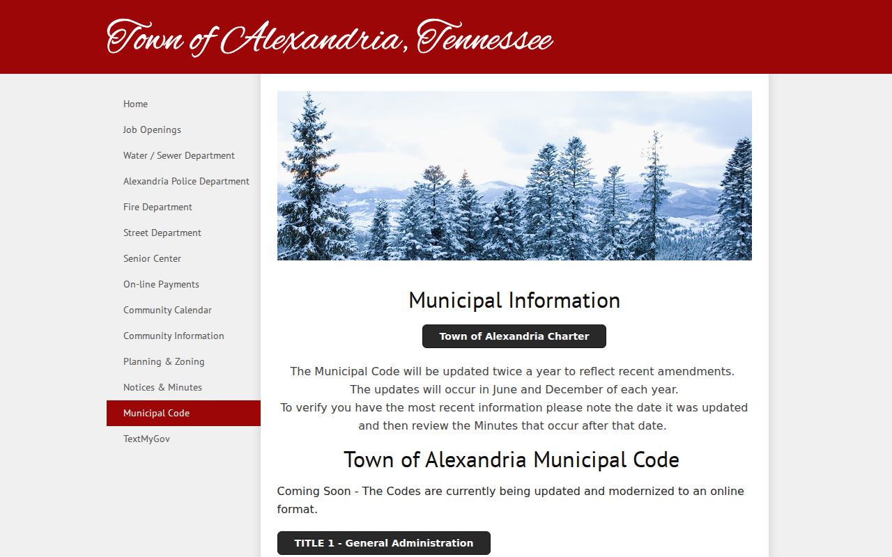 Alexandria warrant records municipal code reference