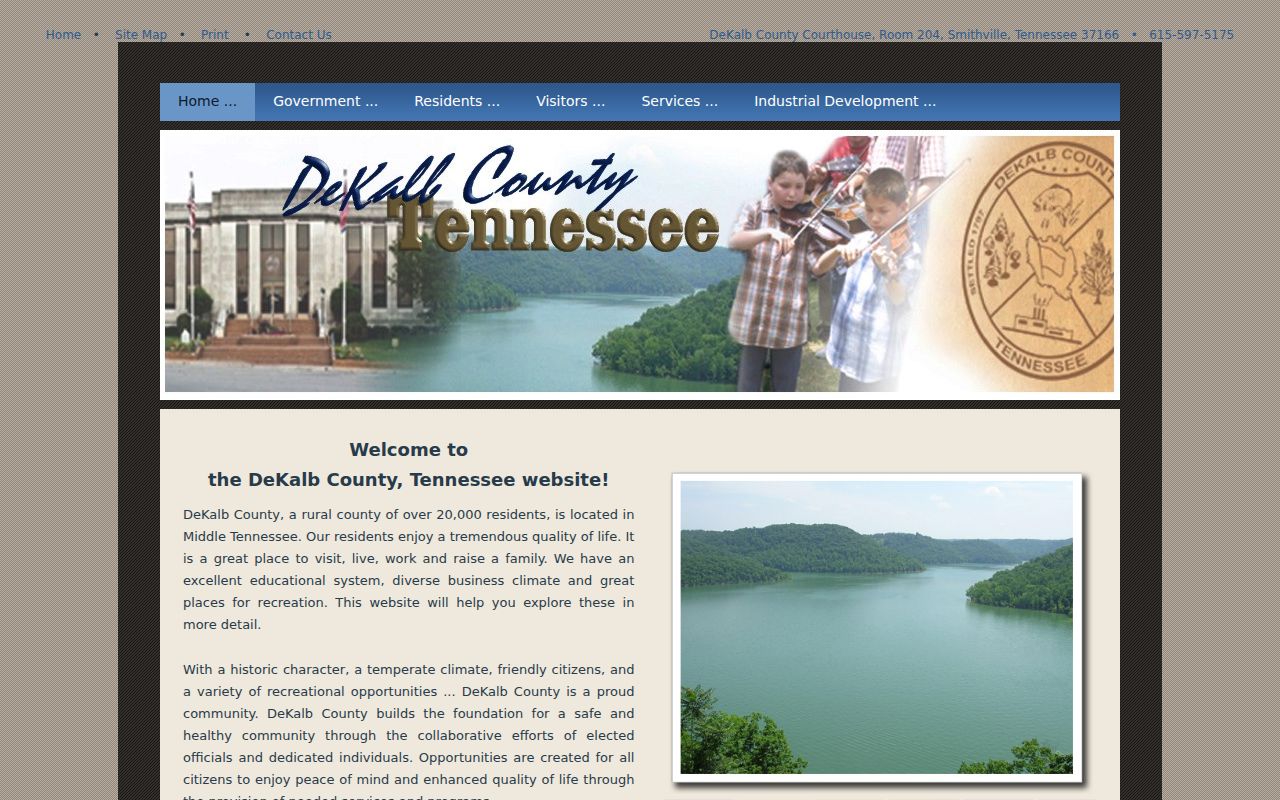 DeKalb County warrant-records courthouse and county service overview
